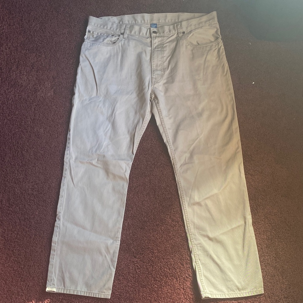 Polo Ralph Lauren Dry Goods Pants Men’s  40x32 Tan Khaki Cotton Preppy Straight